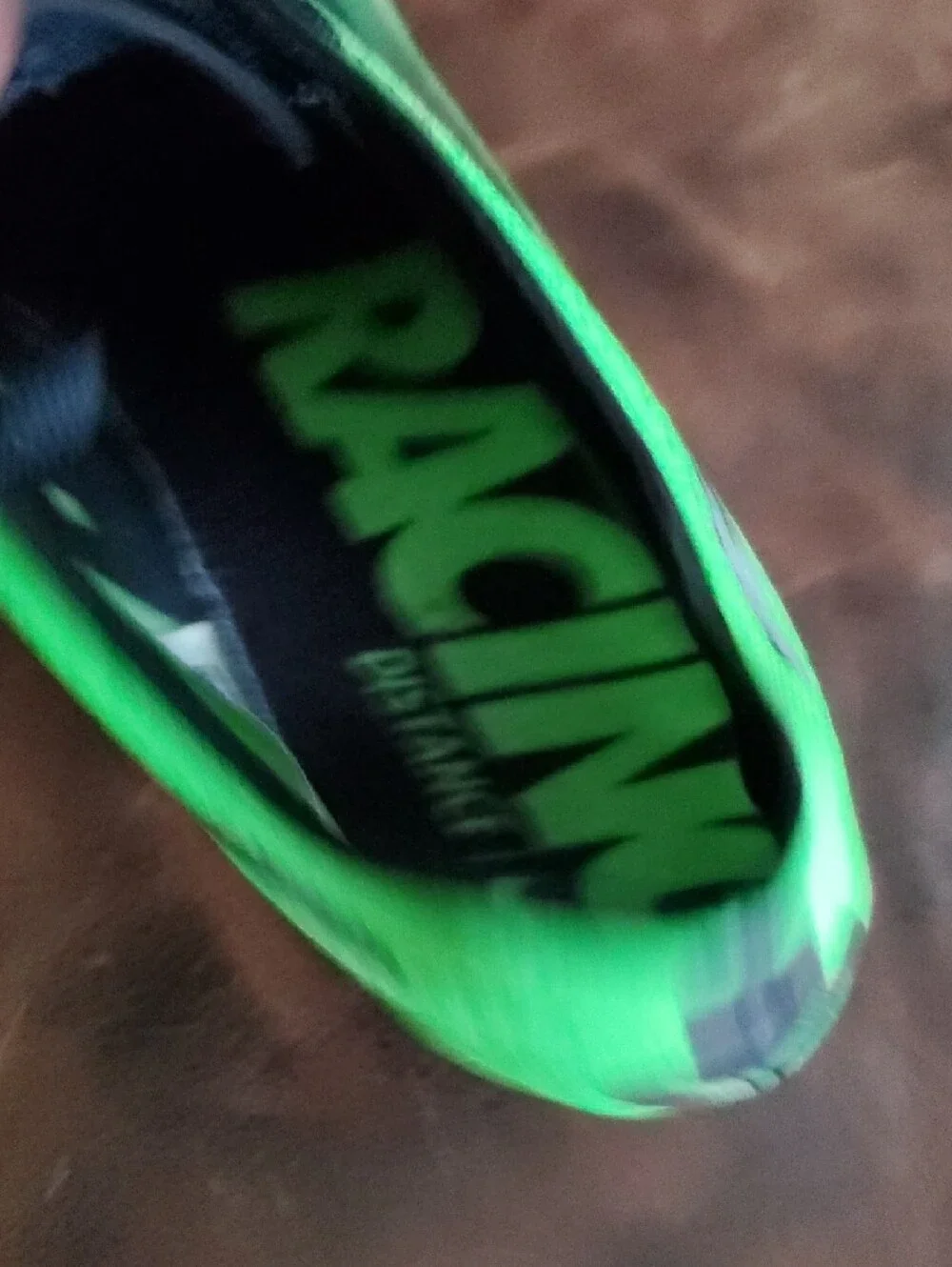 Nike Neon Green Running Spikes with Black Accents